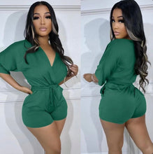 Load image into Gallery viewer, Solid Color Sexy V Neck Romper
