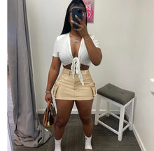 Load image into Gallery viewer, Sexy Solid Color Slim Mini Skirt

