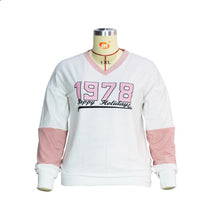 Load image into Gallery viewer, Plus Size Letter Print V Neck T Shirt
