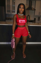 Load image into Gallery viewer, Letter Print Tank Top And Shorts Two Piece Set
