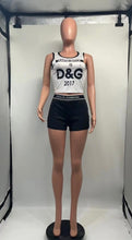 Load image into Gallery viewer, Printed O Neck Sleeveless Casual Shorts Suit
