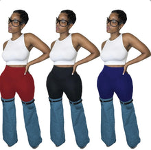 Load image into Gallery viewer, Fashion Denim Splice Pants
