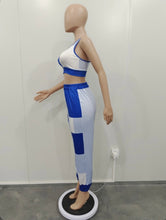 Load image into Gallery viewer, Casual Contrast Color Sleeveless Two Piece Pants Set
