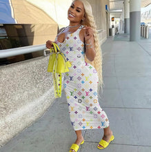 Load image into Gallery viewer, Sexy Printed Sleeveless Maxi Dress
