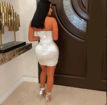 Load image into Gallery viewer, Sexy Mesh Patchwork Hot Drilling Night Club Dress
