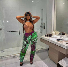 Load image into Gallery viewer, Cartoon Print Tassel Casual Pants
