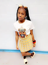 Load image into Gallery viewer, Cartoon Print T Shirt+Pleated Mini Skirt Two Piece Sets
