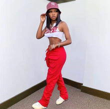 Load image into Gallery viewer, Solid Color Pocket Casual Pants
