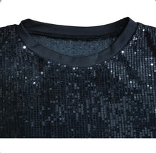Load image into Gallery viewer, Letter Print Sequin Loose Casual Dress
