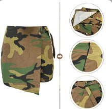 Load image into Gallery viewer, Plus Size Fashion Camouflage Print Culottes
