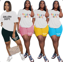 Load image into Gallery viewer, Casual Short Sleeve Shorts Sport Two Piece Set

