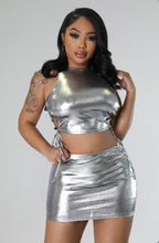 Load image into Gallery viewer, Sexy Bandage Crop Tops And Skirt Two Piece Set
