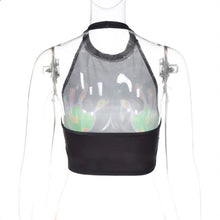 Load image into Gallery viewer, Fashion Print Halter Sleeveless Vest
