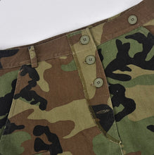 Load image into Gallery viewer, Plus Size Camo Print Split Button Maxi Skirt
