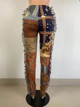 Load image into Gallery viewer, Cartton Print Tassel Casual Pants
