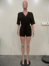 Load image into Gallery viewer, Solid Color Sexy V Neck Romper
