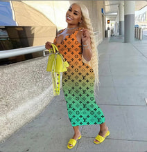 Load image into Gallery viewer, Sexy Printed Sleeveless Maxi Dress

