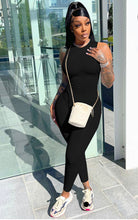 Load image into Gallery viewer, A Solid Sleeveless O Neck Tight Jumpsuit

