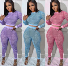 Load image into Gallery viewer, Fashion Print Long Sleeve Two Piece Pants Set
