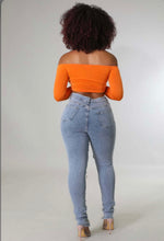 Load image into Gallery viewer, Denim Lace-Up Skinny Jeans
