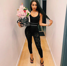 Load image into Gallery viewer, Fashion Lace Sexy Letter Printed High Waist Skinny Pencil Pants (without bodysuit)
