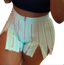 Load image into Gallery viewer, Fashion Sexy Nightclub Zip Shorts
