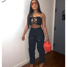 Load image into Gallery viewer, Wrap Chest Pants Two Piece
