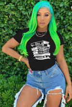 Load image into Gallery viewer, Letter Print O Neck Short Sleeve T Shirt
