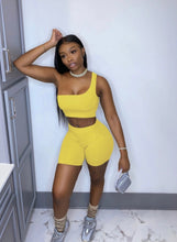 Load image into Gallery viewer, Casual Sports Solid Tank Top Shorts Two Piece Set
