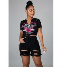 Load image into Gallery viewer, Denim Ripped Hole Jeans Shorts
