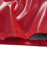 Load image into Gallery viewer, Tie Up PU Leather Split Shorts
