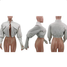 Load image into Gallery viewer, Splicing Ribbed Casual Cotton Jacket Coat
