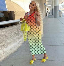 Load image into Gallery viewer, Sexy Printed Sleeveless Maxi Dress
