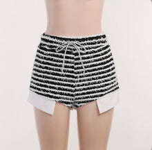 Load image into Gallery viewer, Stripe Print Sling Tops And Shorts Two Piece Set
