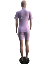 Load image into Gallery viewer, Solid Color Loose Short Sleeve Two Piece Set
