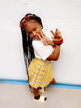 Load image into Gallery viewer, Cartoon Print T Shirt+Pleated Mini Skirt Two Piece Sets
