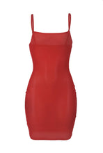Load image into Gallery viewer, Solid Sexy Mesh Sling Dress
