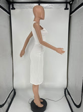 Load image into Gallery viewer, Solid Sleeveless Hollow Out Split Midi Dress
