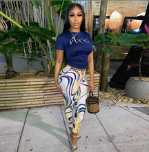 Load image into Gallery viewer, Casual Printed Two Piece Pants Sets
